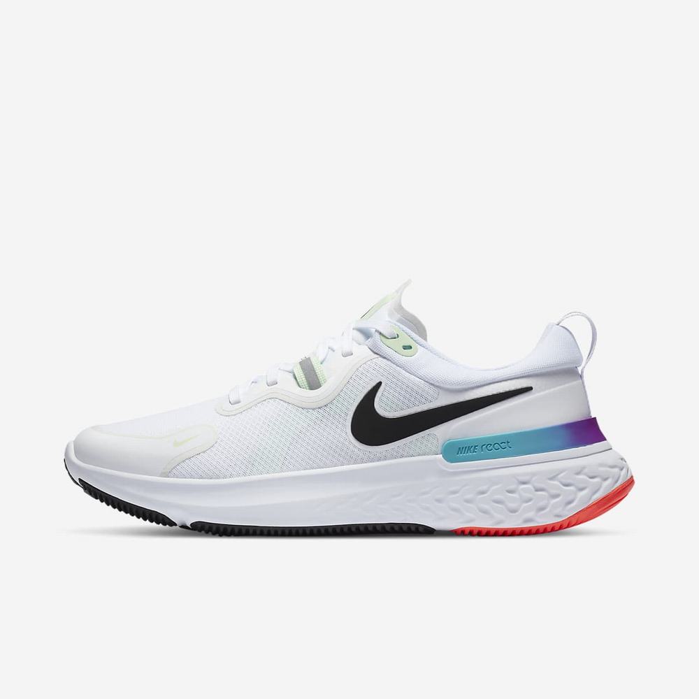 Chaussure De Running Nike React Miler Blanche 1630-527 White/Vapor Green/Hyper Jade/Black Homme | ODZ-39777145